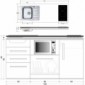 Studentenküche Designline 160 cm breit Mikrowelle, Geschirrspüler [28/31]