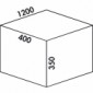 Einbau-Abfallsammler Cox(R) Box 350 S/1200-6 [3/5]