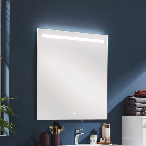 Badspiegel mit LED-Lichtfenster