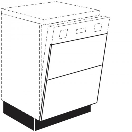 Frontplatte für integrierte Unterbau Geschirrspülmaschinen