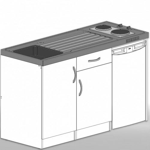 Büroküche Singleküche mit Kühlschrank