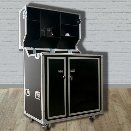 kitcase pro-art Kofferküche mit-/ohne Spüle - Die mobile Küche im Flightcase auf Rollen