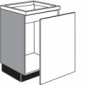 Spülen-Unterschrank mit 1 losen Front zum Einbau eines Abfallsammlersystems [1/19]