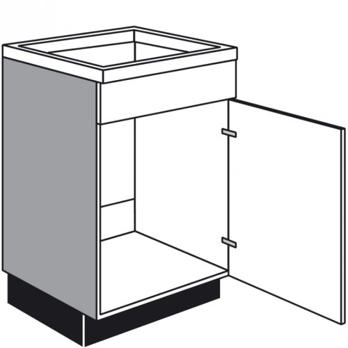 Spulen Unterschrank Mit 1 Drehtur Und 1 Feste Blende