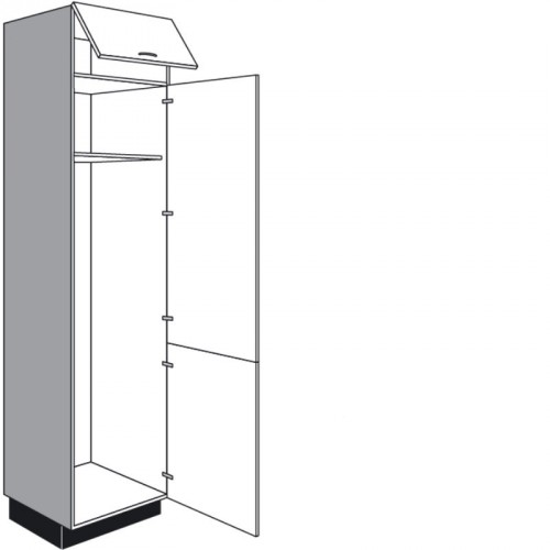 Seitenschrank mit 1 Drehtür und 1 Klappe