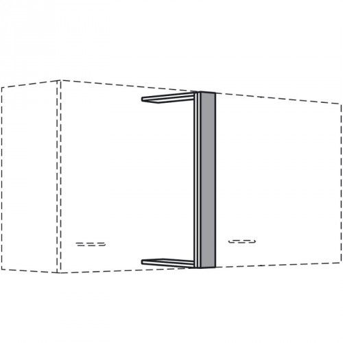 Blende für Hängeschränke 579 mm Höhe in Frontfarbe