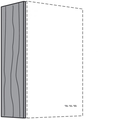 Hängeschrank-Wange 16 mm Stärke 579 mm Höhe