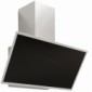 Diagonalhaube Edelstahl mit schwarzer Glasfront [1/3]