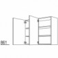 Wandschrank mit 2 Türen Parallelanschlag [2/13]