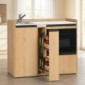 modulLINE ML 120F KO Minik&uuml;che aus Holz mit Mikrowellenofen und Auszug [3/25]