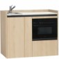 modulLINE ML 120F KO Minik&uuml;che aus Holz mit Mikrowellenofen und Auszug [12/25]