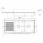 Doppelspüle mit Abtropffläche reversibel oder Beckenposition wählbar [4/5]