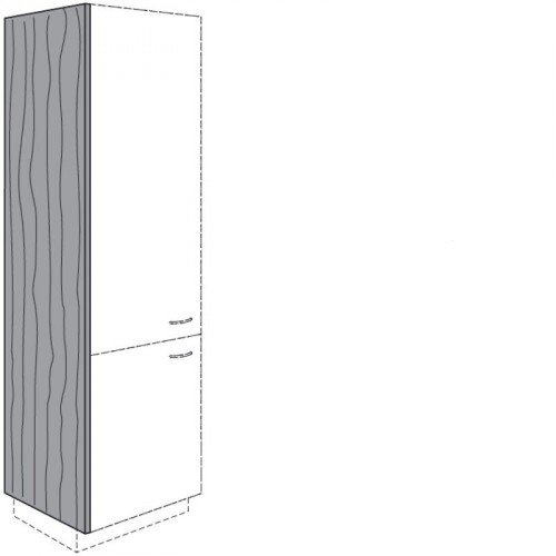 Seitenschrank-Wange 25 mm Stärke 1587 mm Höhe ohne Sockel