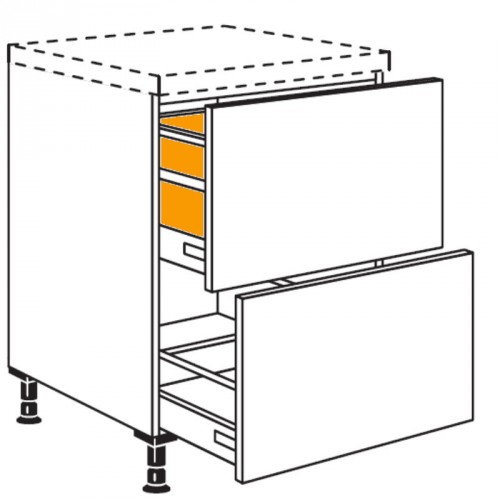 Auszugschrank für Mülltrennung