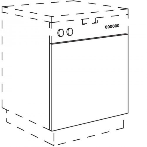 Türfront für integrierten Geschirrspüler