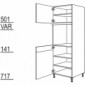 Hochschrank für Geräte-Umbauten, Backofen [2/9]