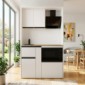modulLINE ML 120F MA Schrankk&uuml;che aus Holz mit Mikrowelle, 2 Ausz&uuml;ge und Dunstabzugshaube [5/15]