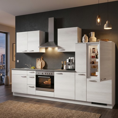 Einbau-K&uuml;chenzeile 300 cm komplett mit Elektroger&auml;ten