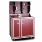 kitcase pro-art Kofferk&uuml;che rot matt - Die mobile K&uuml;che im Flightcase mit Rollen [17/18]