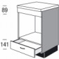 Unterschrank für Mikrowellengerät Nischenhöhe 451 mm [2/16]