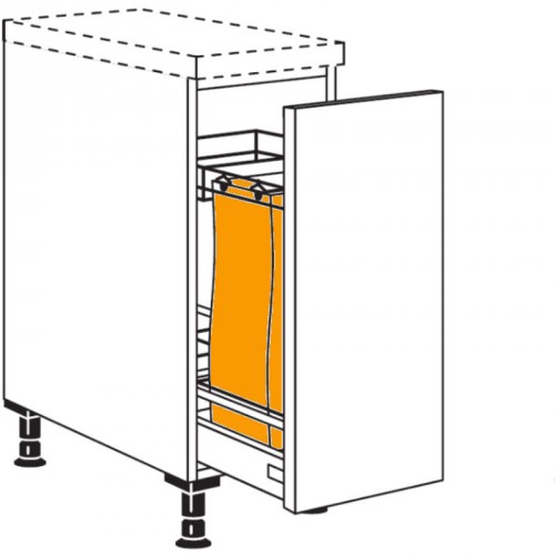 Unterschrank für Baguettes 1 durchgehender Front