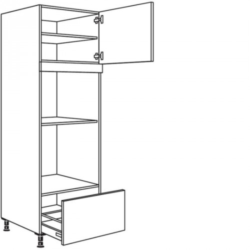 Hochschrank für Geräte-Umbauten, Backofen und Dampfgarer 590, 450 mm Nische