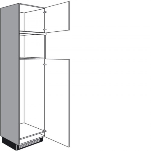 Einbau-Geräteschrank mit 2 Drehtüren