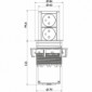 Elevator 2-fach Steckdosenelement versenkbar [2/2]