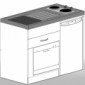 Minik&uuml;che mit K&uuml;hlschrank und Geschirrsp&uuml;ler [3/6]