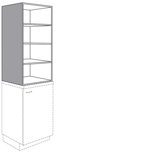 Aufsatzregal in Korpusfarbe