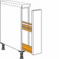 Auszugschrank mit durchgehender Front in 200 mm Breite [1/12]