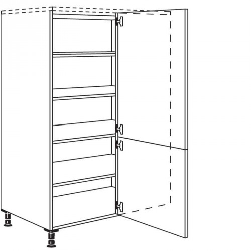 Eck-Highboard mit 1 verlaschte Tür