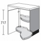 Eckunterschrank mit 2 voll ausschwenkbare LeMans Drehböden [2/16]