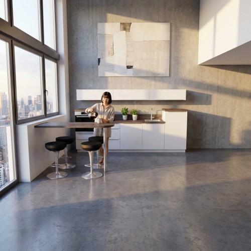 Personal B&uuml;rok&uuml;che 300 cm mit Tresen