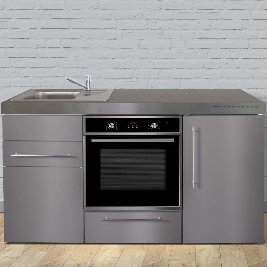 Studentenkuchen 160 Cm Breit Mit Backofen Und Kuhlschrank A