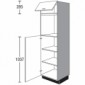 Seitenschrank für Einbaugeräte mit 1 Drehtür und 1 Klappe [2/21]