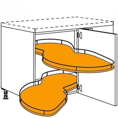 Eckschrank mit Schwenkauszug