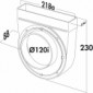 T-UR-EX 125 Umlenkstück 90° für 125er Haubenanschluss, exzentrischen Anschlussteil für zu dicht an der Wand liegenden Haubenabgang [2/2]