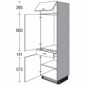 Seitenschrank für Geräte mit 3 Drehtüren und 1 Klappe [2/17]