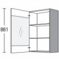 Hängeschrank mit Glastür [2/15]