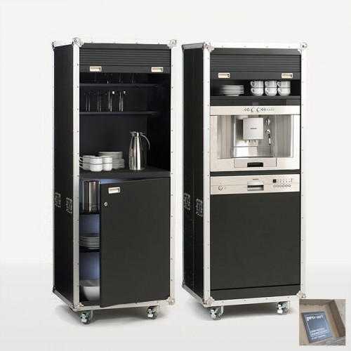 kitcase pro-art Kofferküche 68,5 cm breiter Beistellschrank hoch in verschiedenen Ausführungen