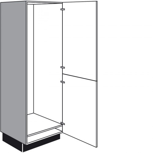 Highboard Geräteumbauschrank mit 1-2 Geräte-Drehtüren verdübelt