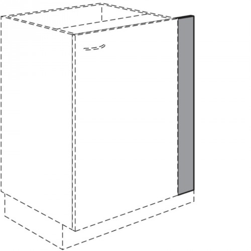 Passleiste für Unterschränke in Frontfarbe