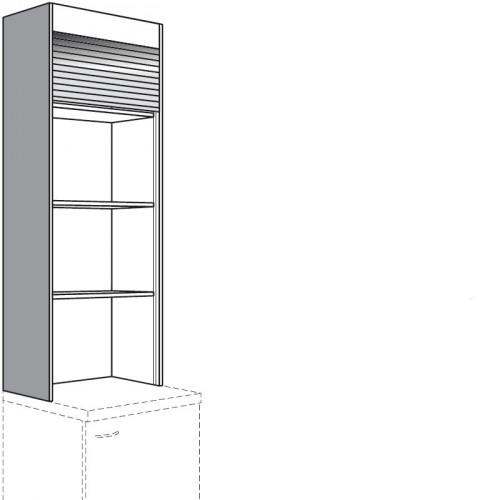 Aufsatzschrank mit Rollladen