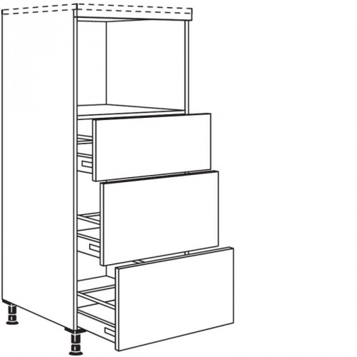 Highboard für Geräte-Umbauten für Dampfgarer / Kompaktgerät