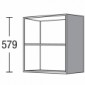 Hängeschrank Regal 300 / 450 / 500 / 600 mm Breite wählbar [2/17]