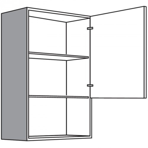 Hängeschrank mit 1 Drehtür und 1 offene Nische unten