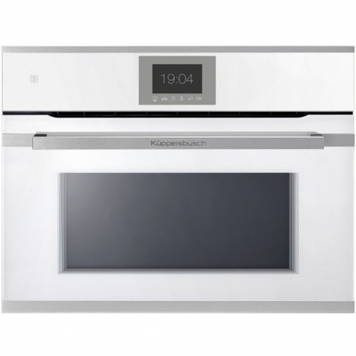 Einbau-Compact-Backofen mit Pyrolyse weiss