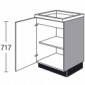 Unterschrank für Kochmulde o. Induktionskochfeld [2/16]