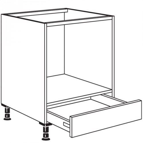 Herd-Umbauschrank mit 1 Schubkasten aus Kunststoff, 16 l Inhalt